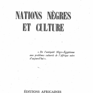 Nations nègres et culture