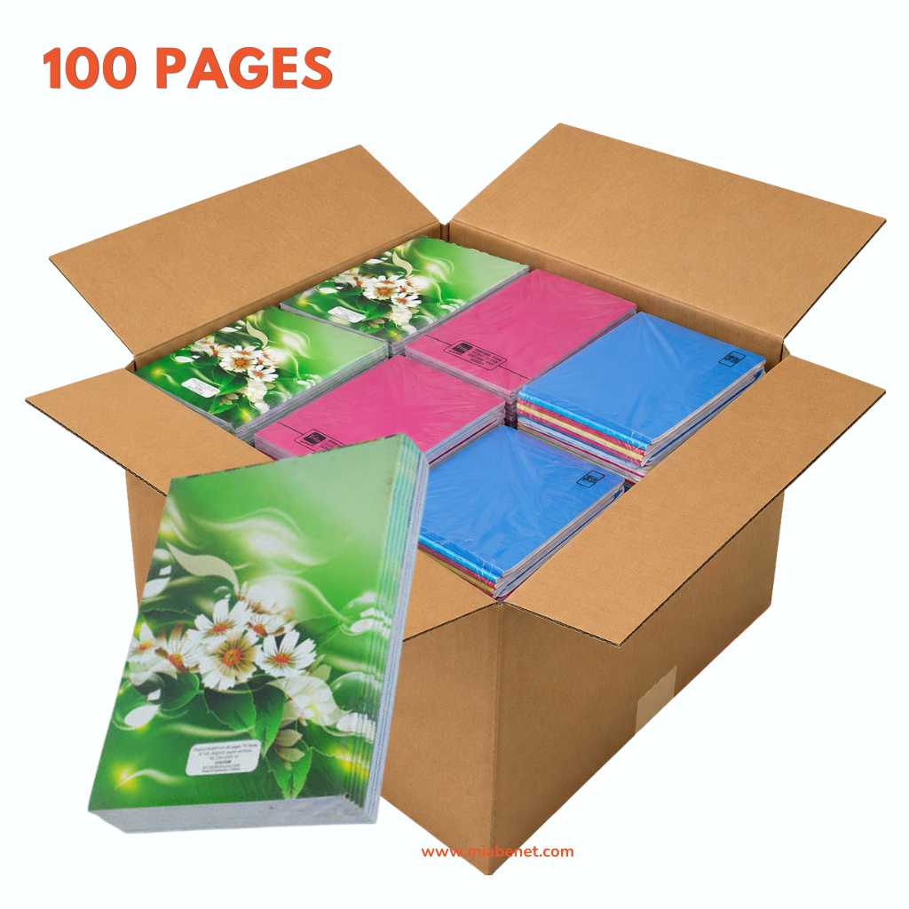 Carton de cahiers de 100 pages