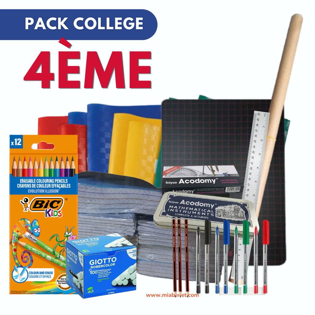 Pack Fournitures Scolaires 4ème